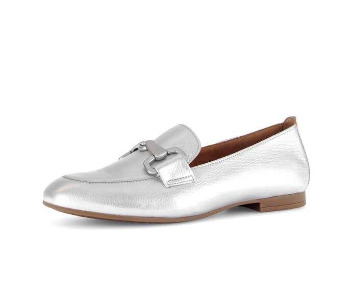 Gabor Slipper Silber - Effektleder