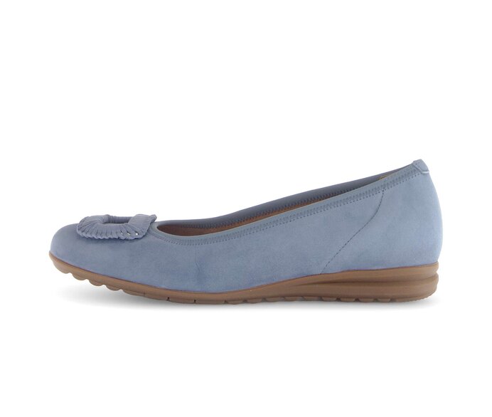 Gabor Sportliche Ballerina Blau - Rauleder