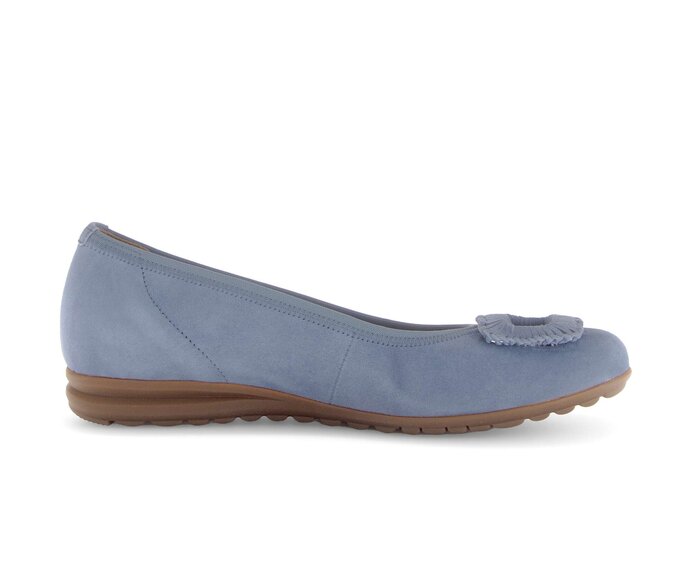 Gabor Sportliche Ballerina Blau - Rauleder