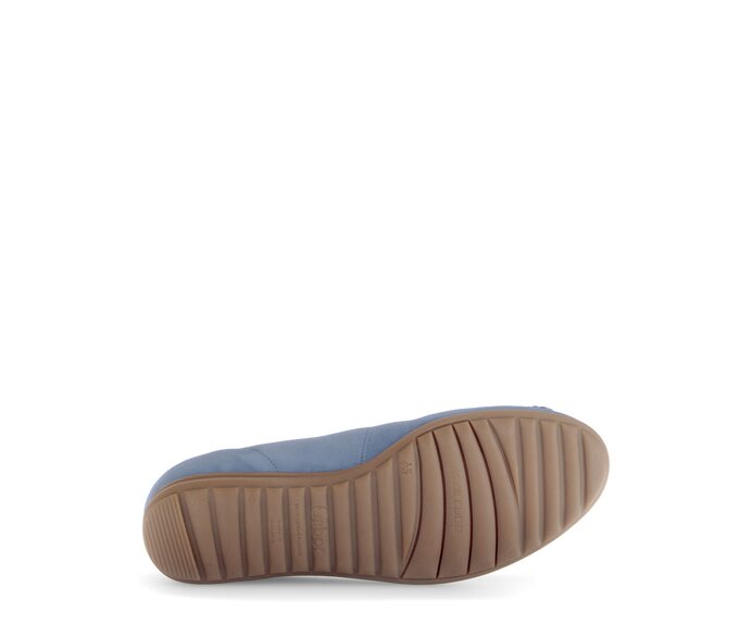 Gabor Sportliche Ballerina Blau - Rauleder