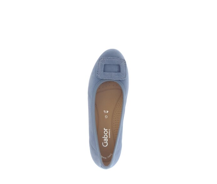 Gabor Sportliche Ballerina Blau - Rauleder
