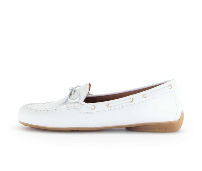 Gabor Slipper Weiß - Glattleder
