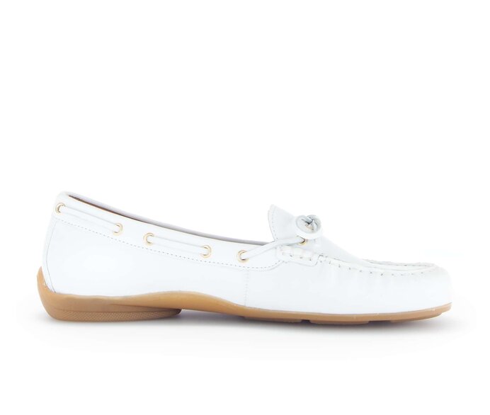 Gabor Slipper Weiß - Glattleder