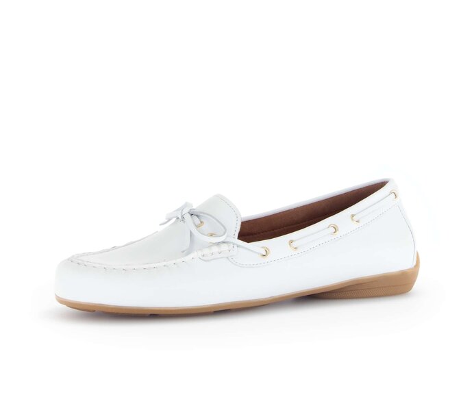 Gabor Slipper Weiß - Glattleder