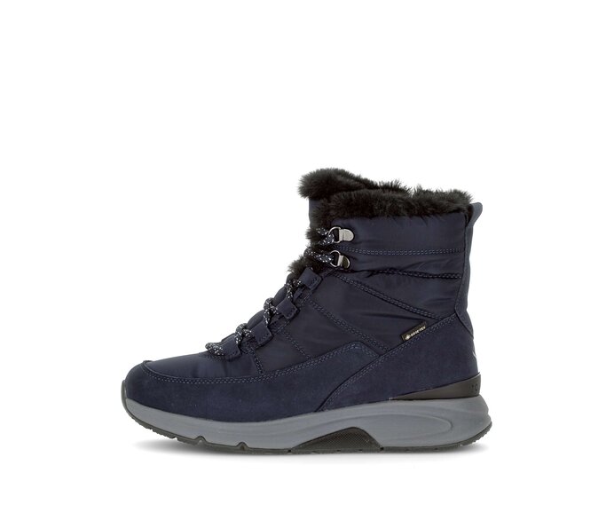 Gabor Winterstiefelette Blau - Materialmix Leder/Lederimitat