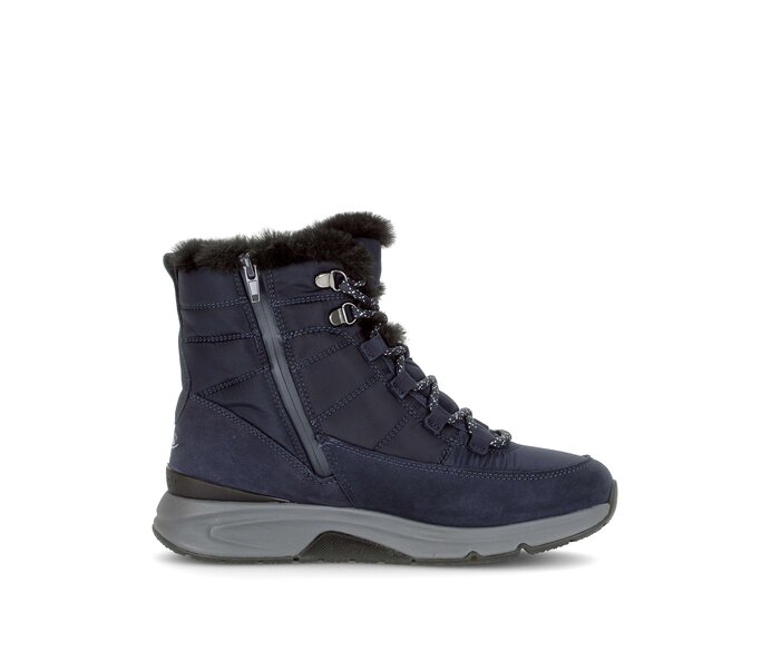 Gabor Winterstiefelette Blau - Materialmix Leder/Lederimitat