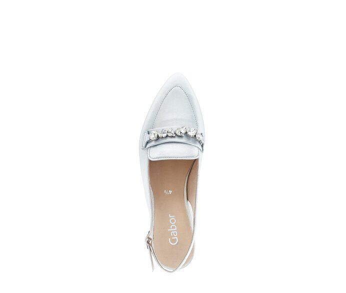 Gabor Slingpumps Silber - Effektleder