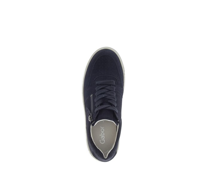 Gabor Sneaker Low Blau - Rauleder