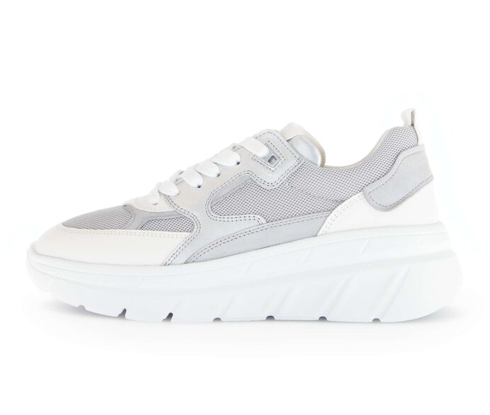 Gabor Sneaker Low Grau - Materialmix Leder/Lederimitat