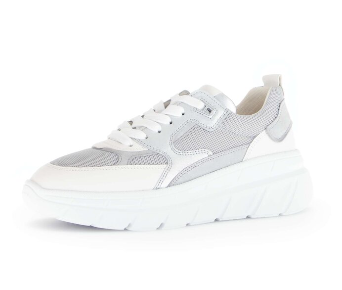 Gabor Sneaker Low Grau - Materialmix Leder/Lederimitat