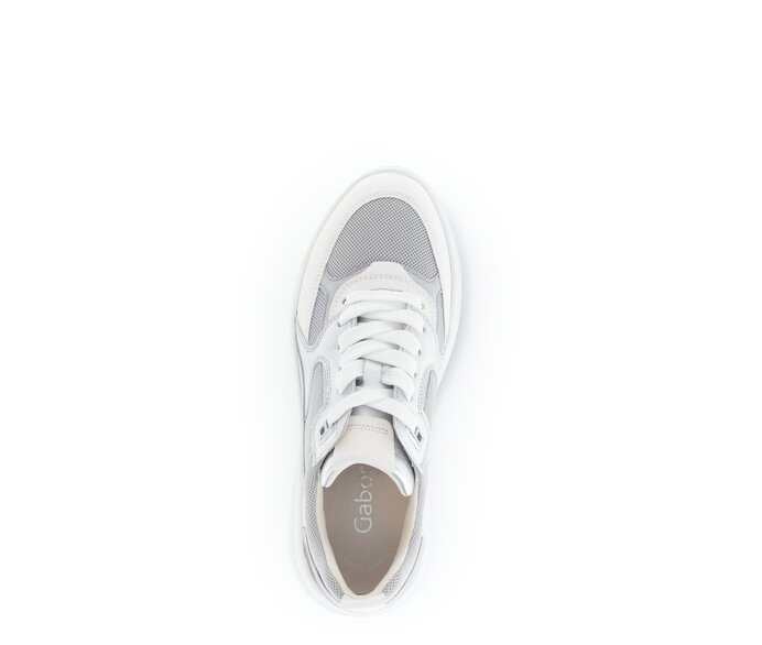 Gabor Sneaker Low Grau - Materialmix Leder/Lederimitat
