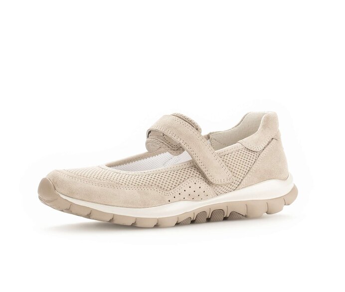 Gabor Sneaker Low Beige - Materialmix Leder/Lederimitat