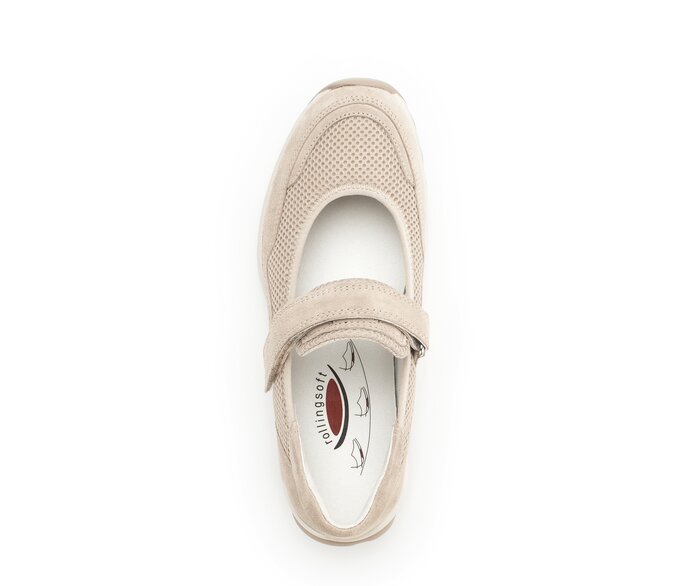 Gabor Sneaker Low Beige - Materialmix Leder/Lederimitat