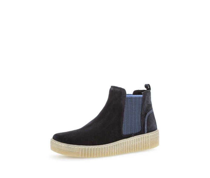 Gabor Chelsea Boot Blau - Rauleder