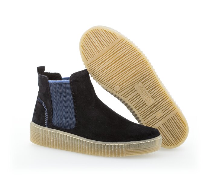Gabor Chelsea Boot Blau - Rauleder
