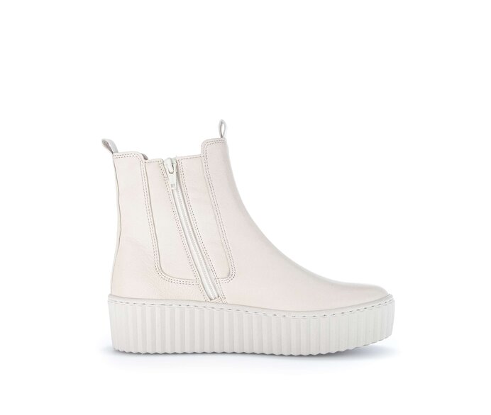 Gabor Chelsea Boot Beige - Glattleder