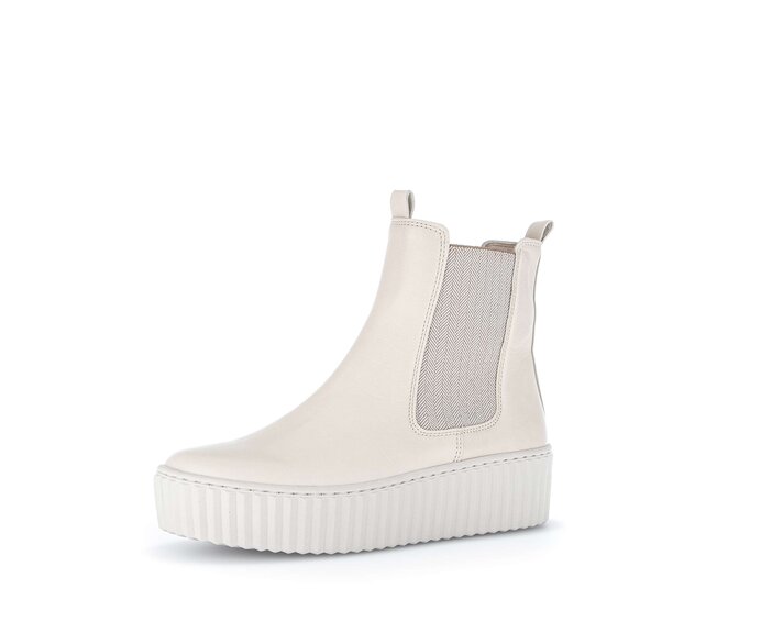 Gabor Chelsea Boot Beige - Glattleder