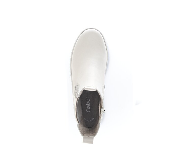 Gabor Chelsea Boot Beige - Glattleder