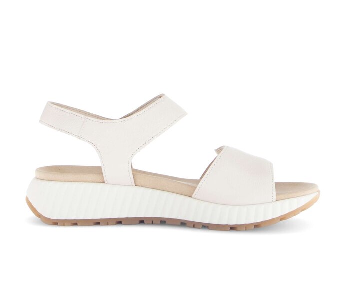Gabor Riemchensandale Creme - Glattleder