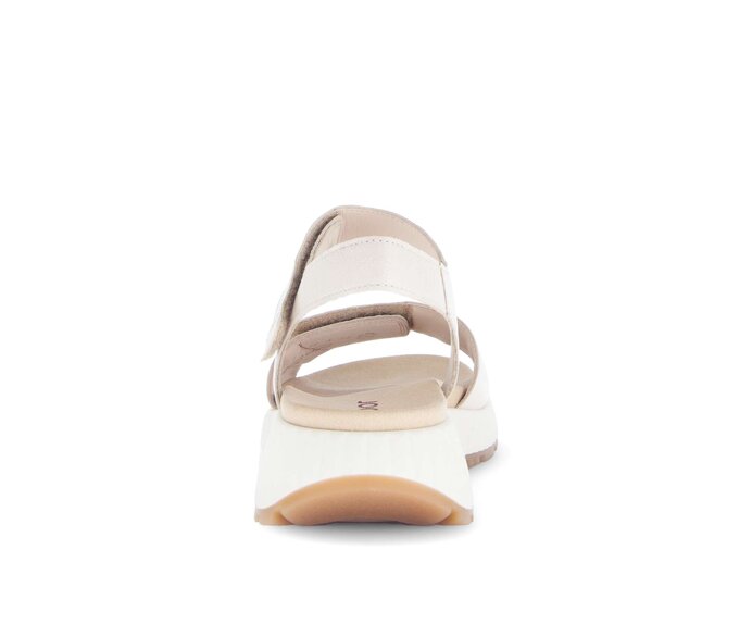 Gabor Riemchensandale Creme - Glattleder
