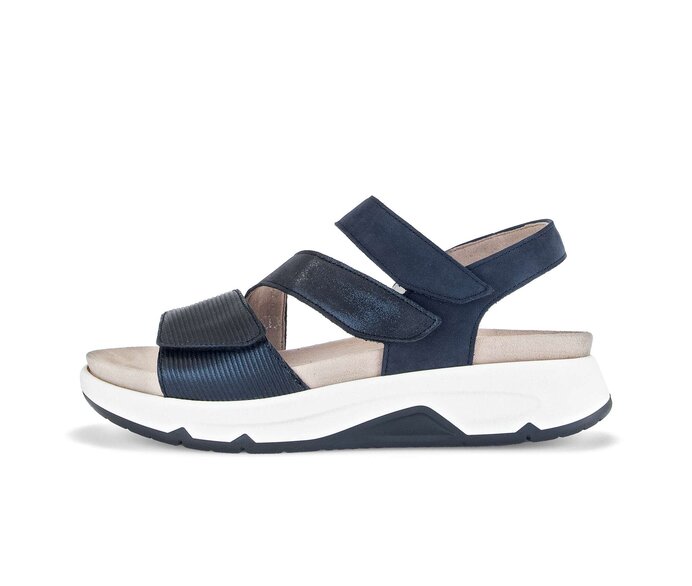Gabor Trekkingsandale Blau - Materialmix Leder