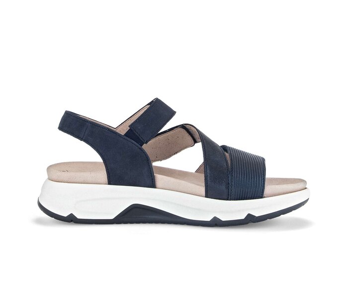 Gabor Trekkingsandale Blau - Materialmix Leder