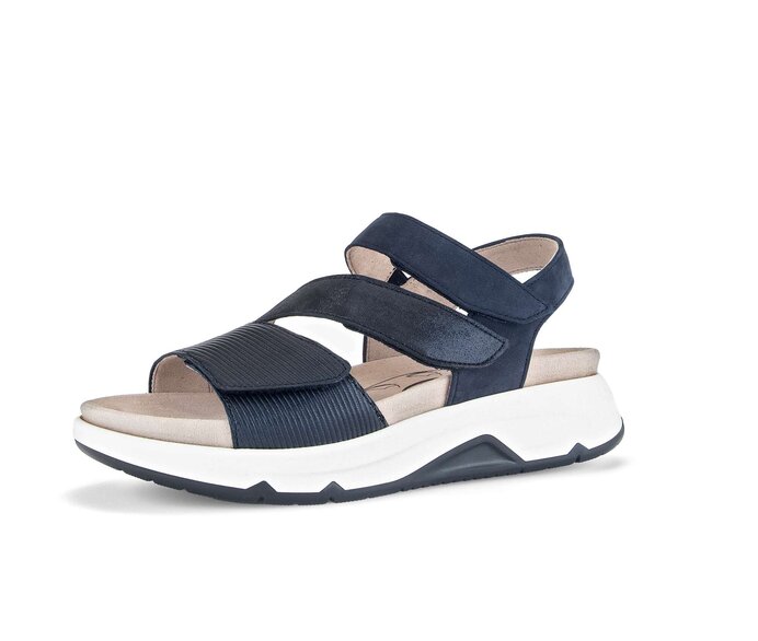 Gabor Trekkingsandale Blau - Materialmix Leder