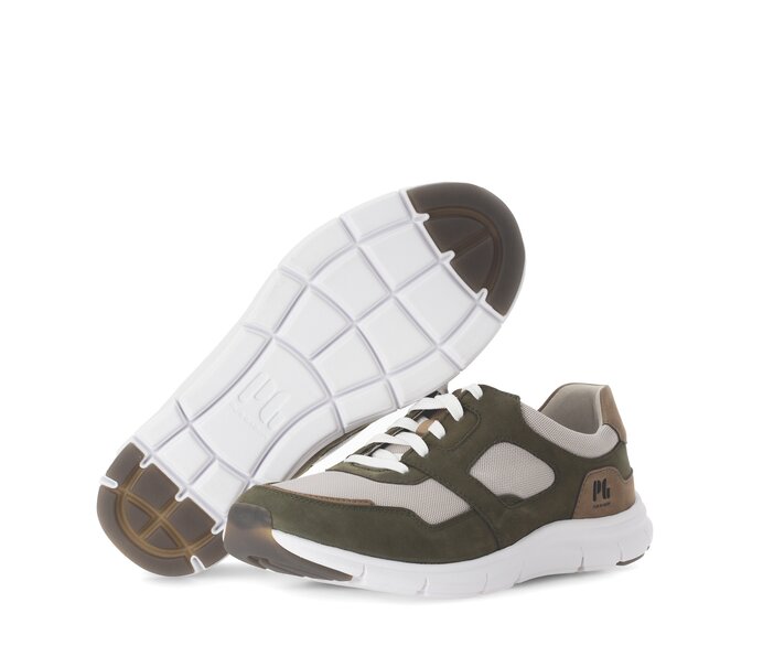 Pius Gabor Sneaker Low Grün - Materialmix Leder/Textil