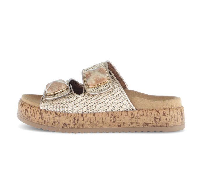 Gabor Pantolette Beige - Materialmix Leder/Lederimitat