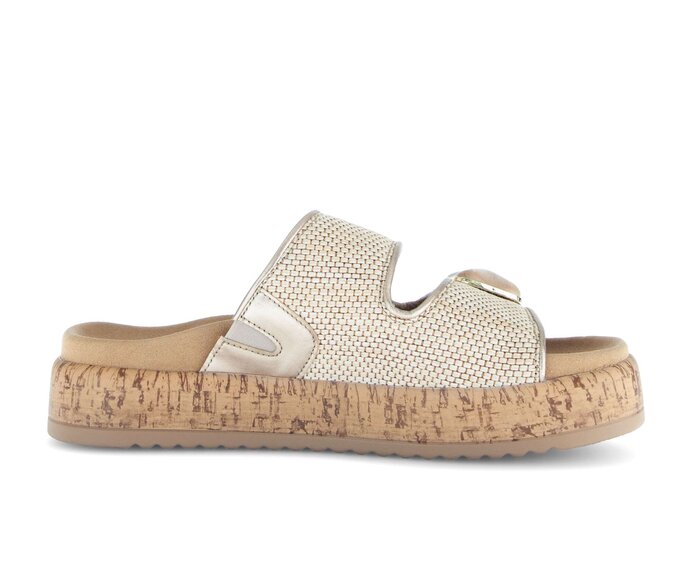 Gabor Pantolette Beige - Materialmix Leder/Lederimitat