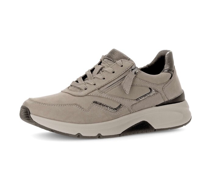 Gabor Sneaker Low Braun - Materialmix Leder
