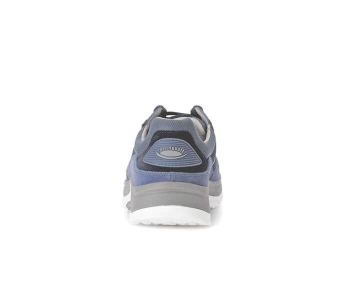 Gabor Rollingsoft Sneaker Low Blau - Materialmix Leder/Textil
