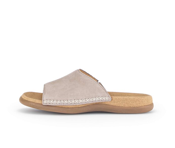 Gabor Pantolette Beige - Rauleder