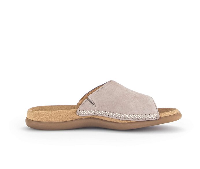 Gabor Pantolette Beige - Rauleder