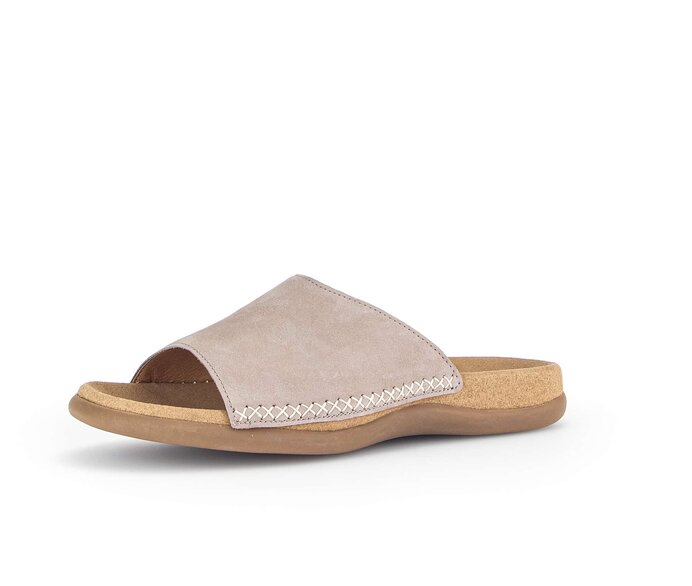 Gabor Pantolette Beige - Rauleder