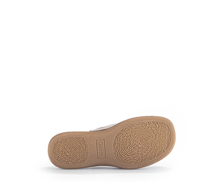 Gabor Pantolette Beige - Rauleder