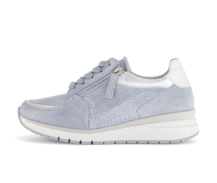 Gabor Sneaker Low Blau - Materialmix Leder/Lederimitat