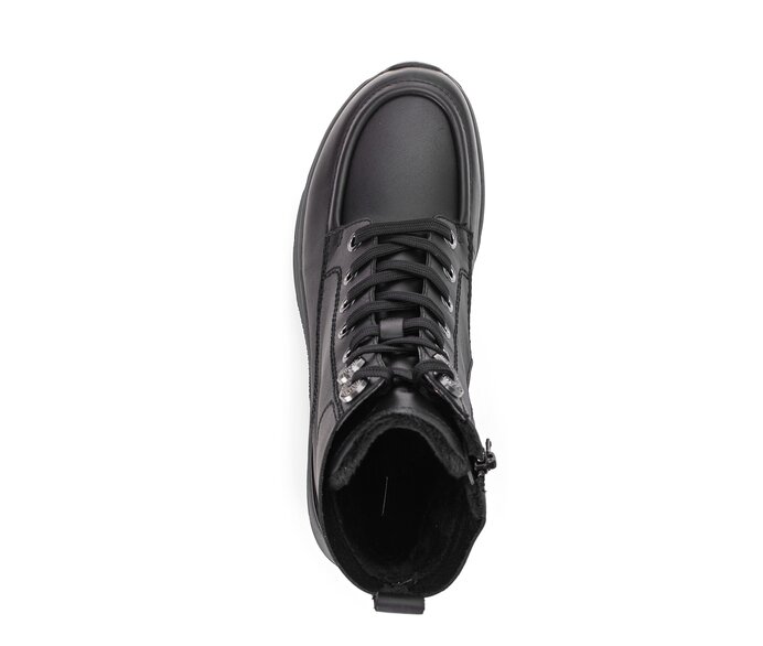 Gabor Sportliche Stiefelette Schwarz - Glattleder