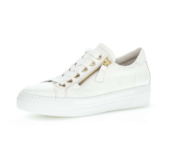 Gabor Sneaker Low Weiß - Glattleder