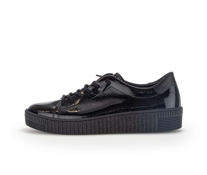 Gabor Sneaker Low Schwarz - Materialmix Leder
