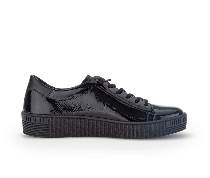 Gabor Sneaker Low Schwarz - Materialmix Leder