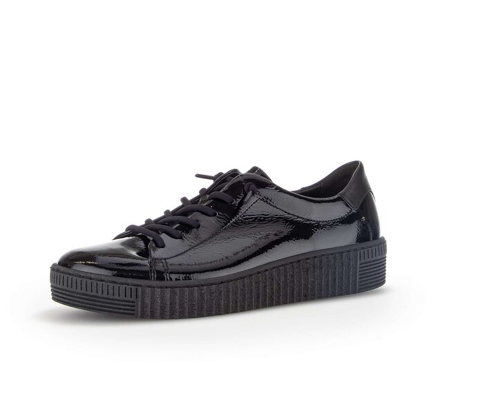 Gabor Sneaker Low Schwarz - Materialmix Leder