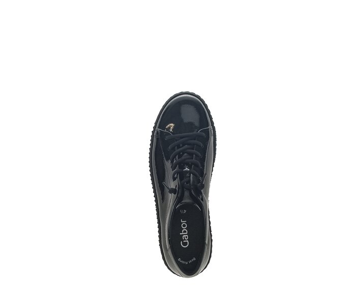 Gabor Sneaker Low Schwarz - Materialmix Leder