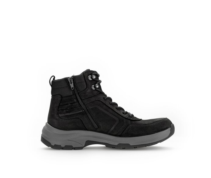 Pius Gabor Sportlicher Stiefel Schwarz - Materialmix Leder/Textil