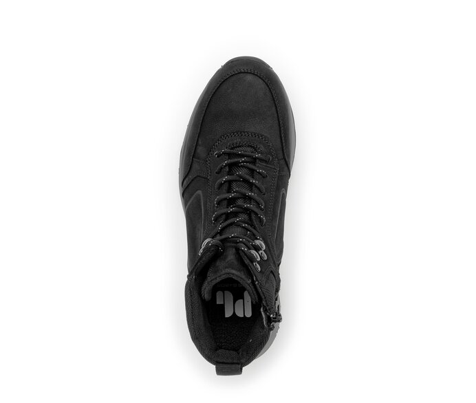 Pius Gabor Sportlicher Stiefel Schwarz - Materialmix Leder/Textil