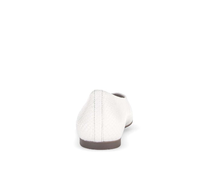 Gabor Eleganter Ballerina Creme - Leder Reptiloptik
