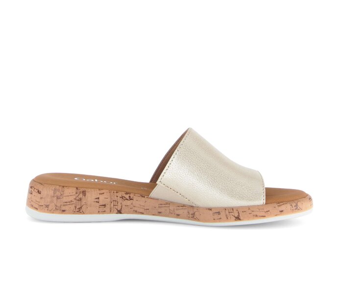 Gabor Pantolette Beige - Effektleder