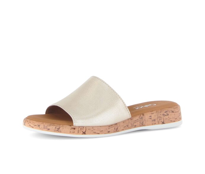 Gabor Pantolette Beige - Effektleder
