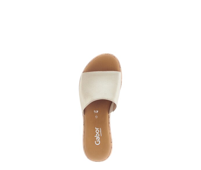Gabor Pantolette Beige - Effektleder