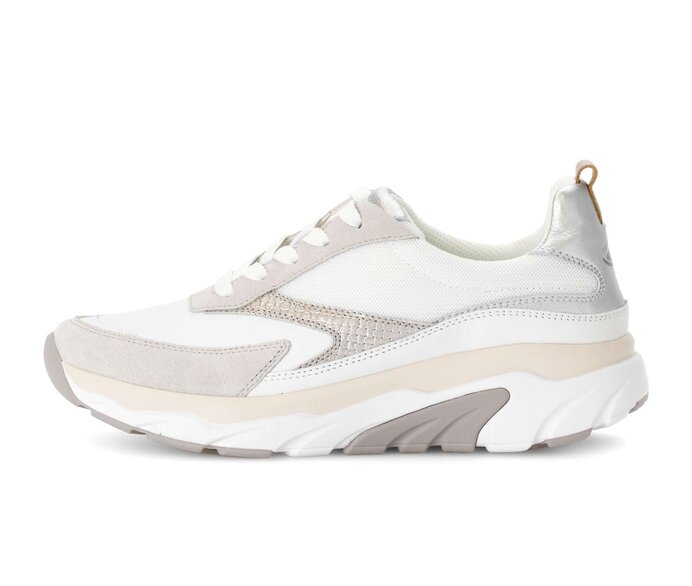 Gabor Sneaker Low Weiß - Materialmix Leder/Lederimitat